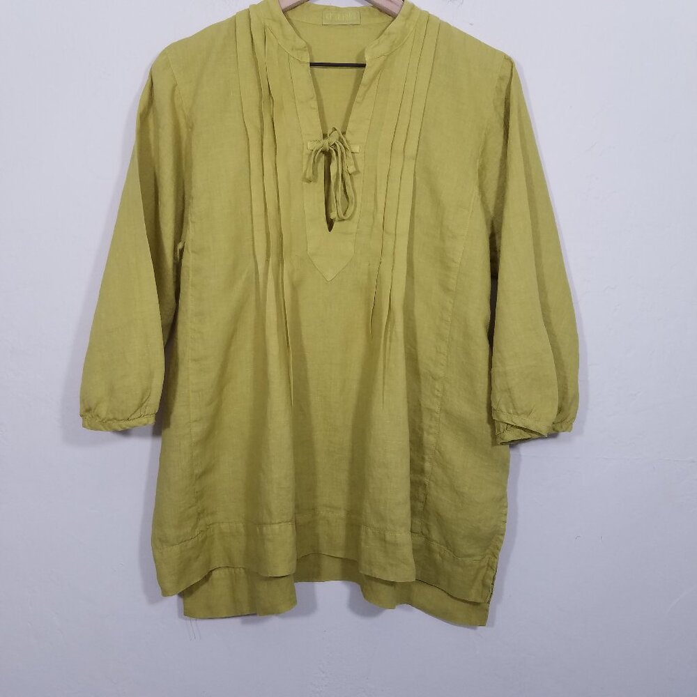 CP Shades Linen Tunic Top Blouse‎ Size M